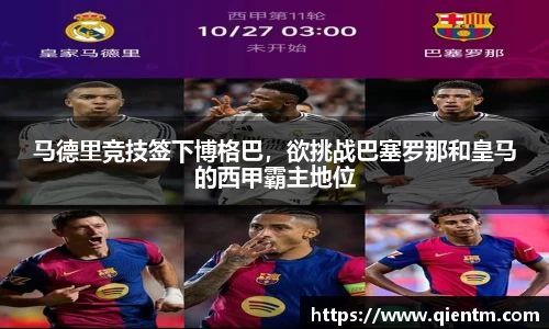 马德里竞技签下博格巴，欲挑战巴塞罗那和皇马的西甲霸主地位