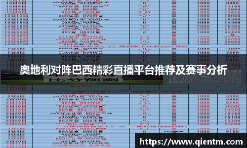 奥地利对阵巴西精彩直播平台推荐及赛事分析